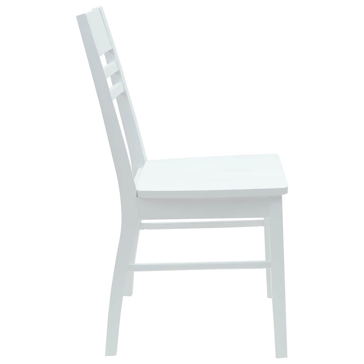 Spisestole 2 pcs Hvid 43 x 54 x 89 cm Massiv Gummitræ