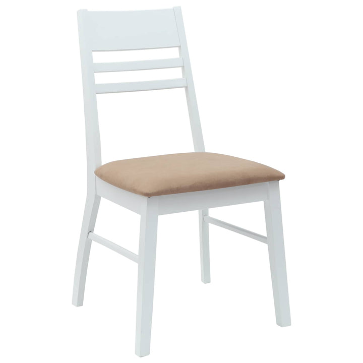 Spisestole 2 pcs Hvid 43 x 54 x 89 cm Massiv Gummitræ