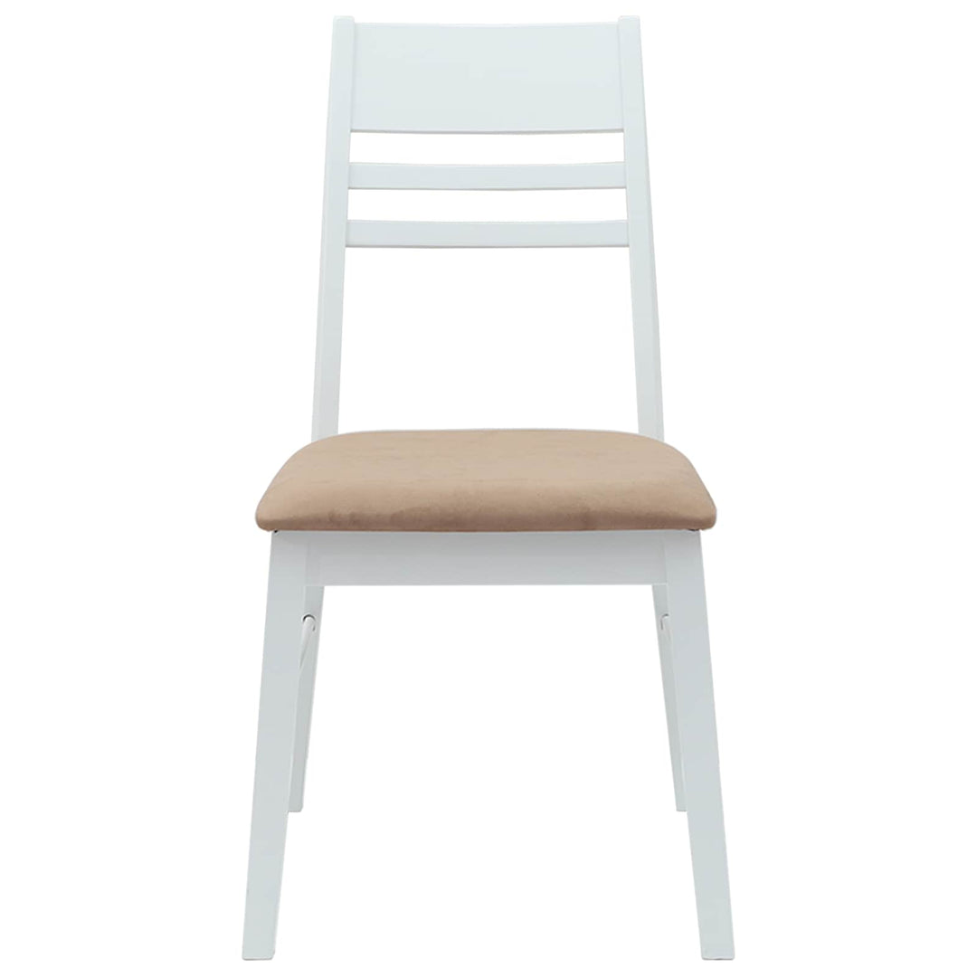 Spisestole 2 pcs Hvid 43 x 54 x 89 cm Massiv Gummitræ