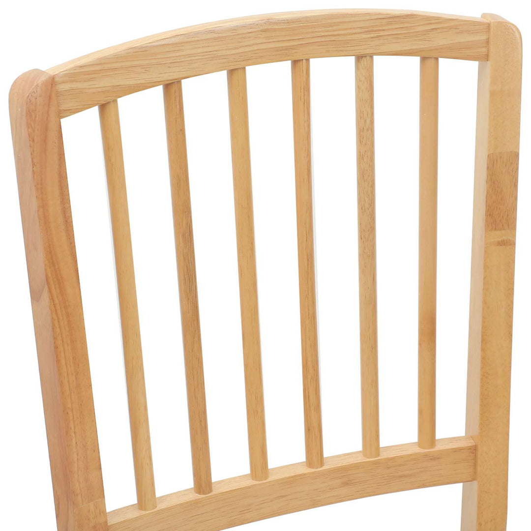 Spisestole 2 pcs Naturfarvet 50 x 52,5 x 91 cm Massiv Gummitræ