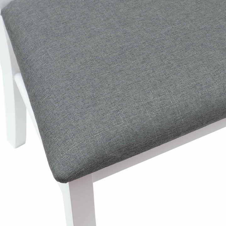 Spisestole 2 pcs Hvid 50 x 52,5 x 91 cm Massiv Gummitræ