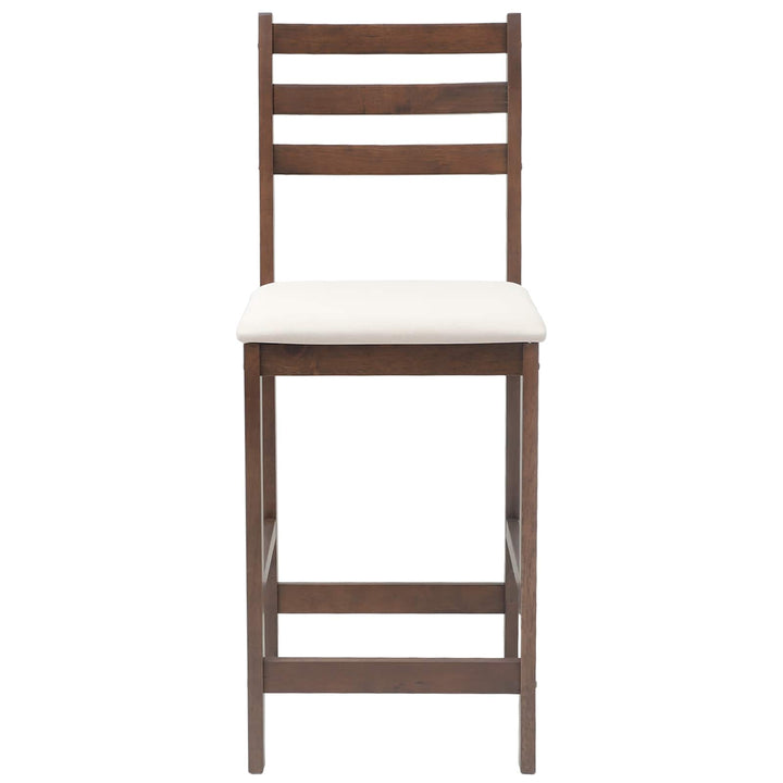 Spisestole 2 pcs Lys Brun 40 x 47,5 x 99,5 cm Massiv Gummitræ
