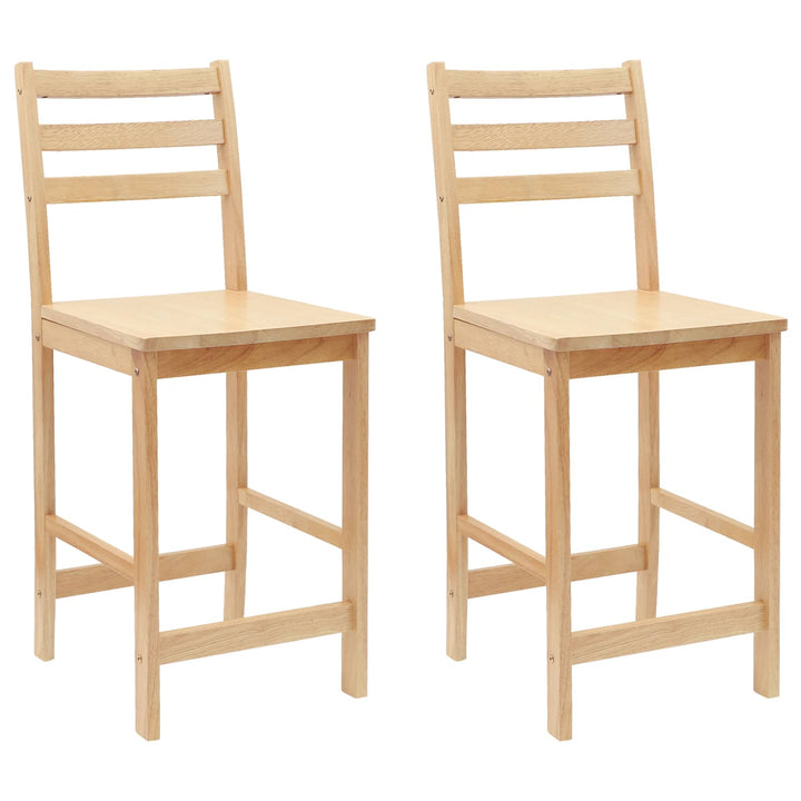 Spisestole 2 pcs Naturfarvet 40 x 47,5 x 99,5 cm