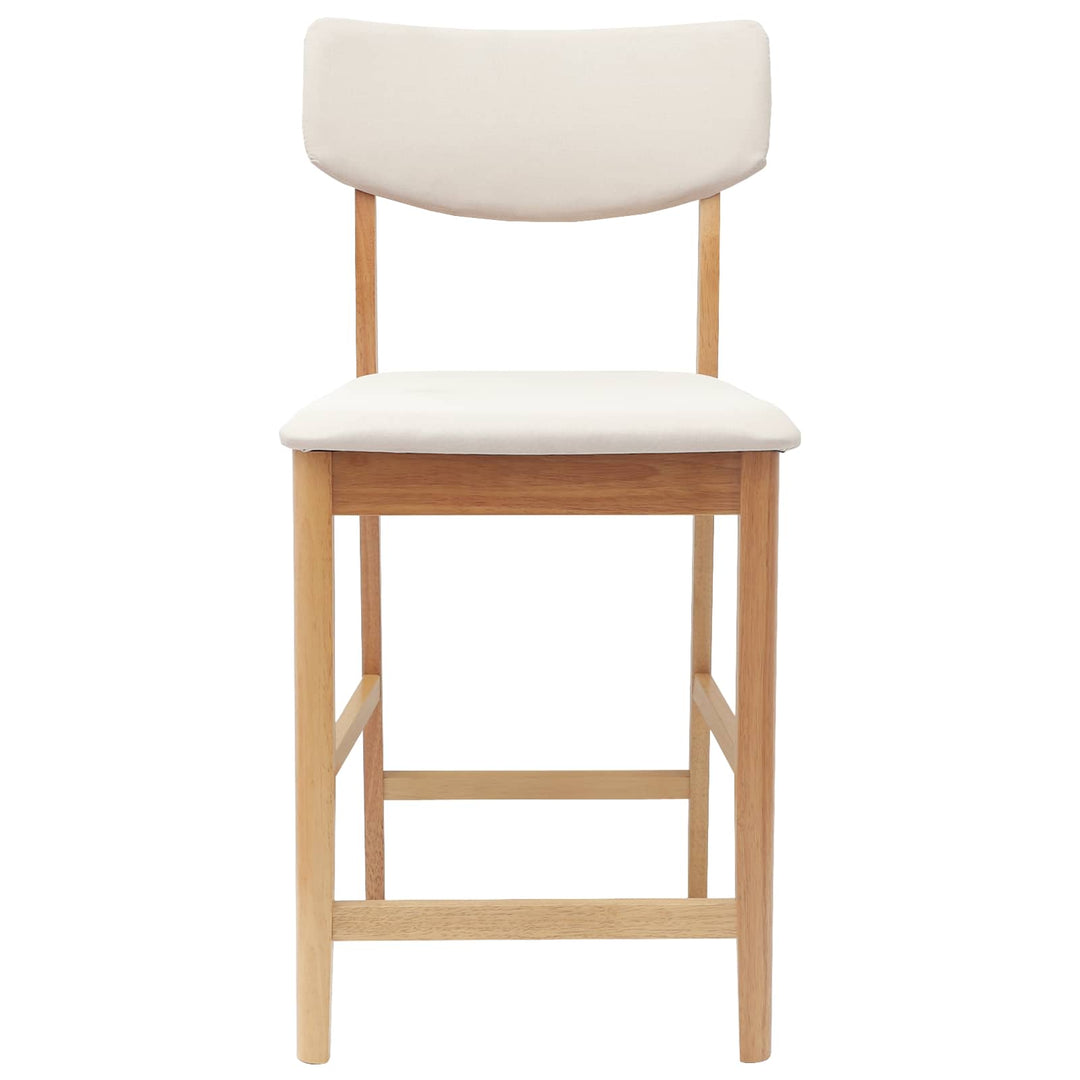 Spisestole 2 pcs Naturfarvet 48 x 49 x 95 cm Massiv Gummitræ