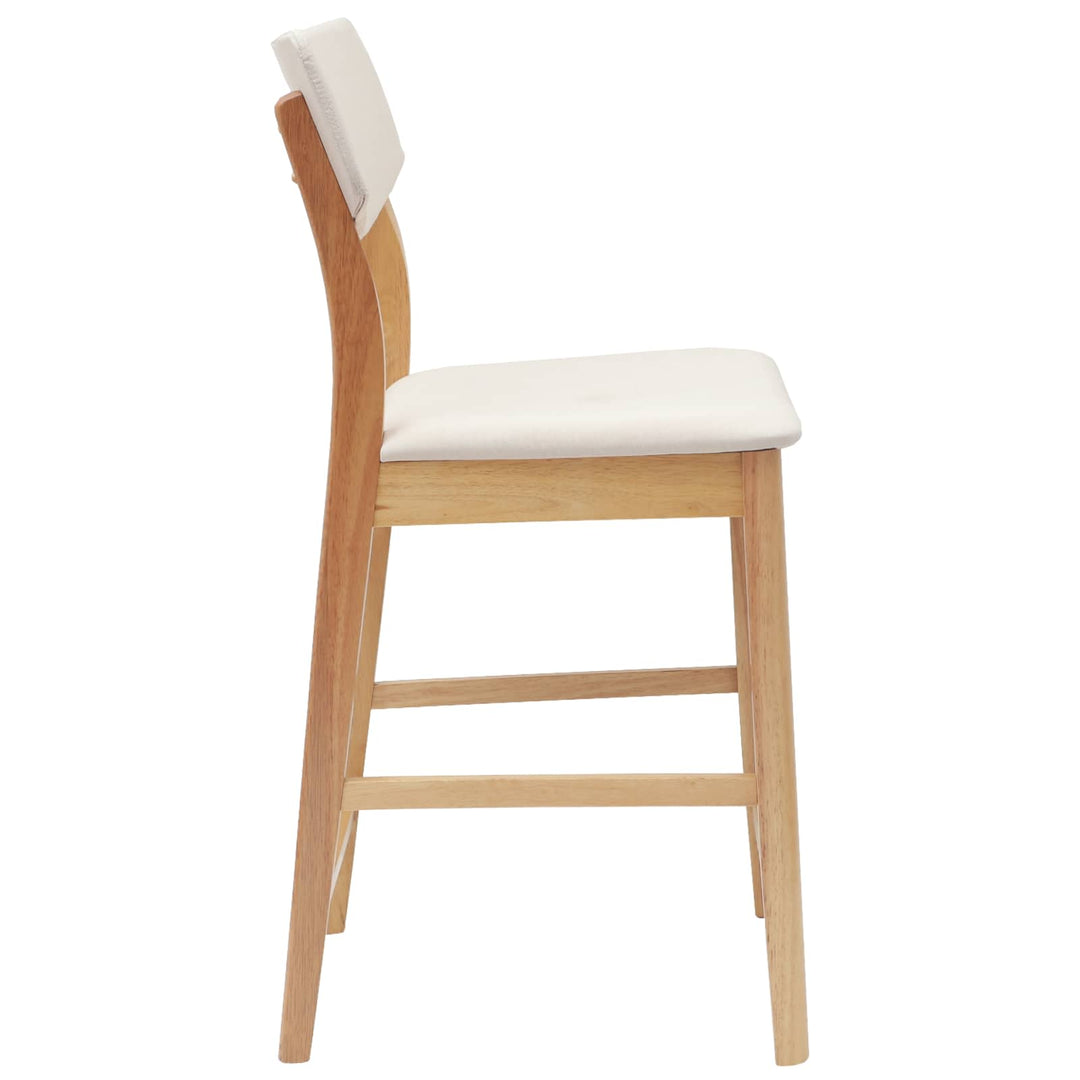 Spisestole 2 pcs Naturfarvet 48 x 49 x 95 cm Massiv Gummitræ
