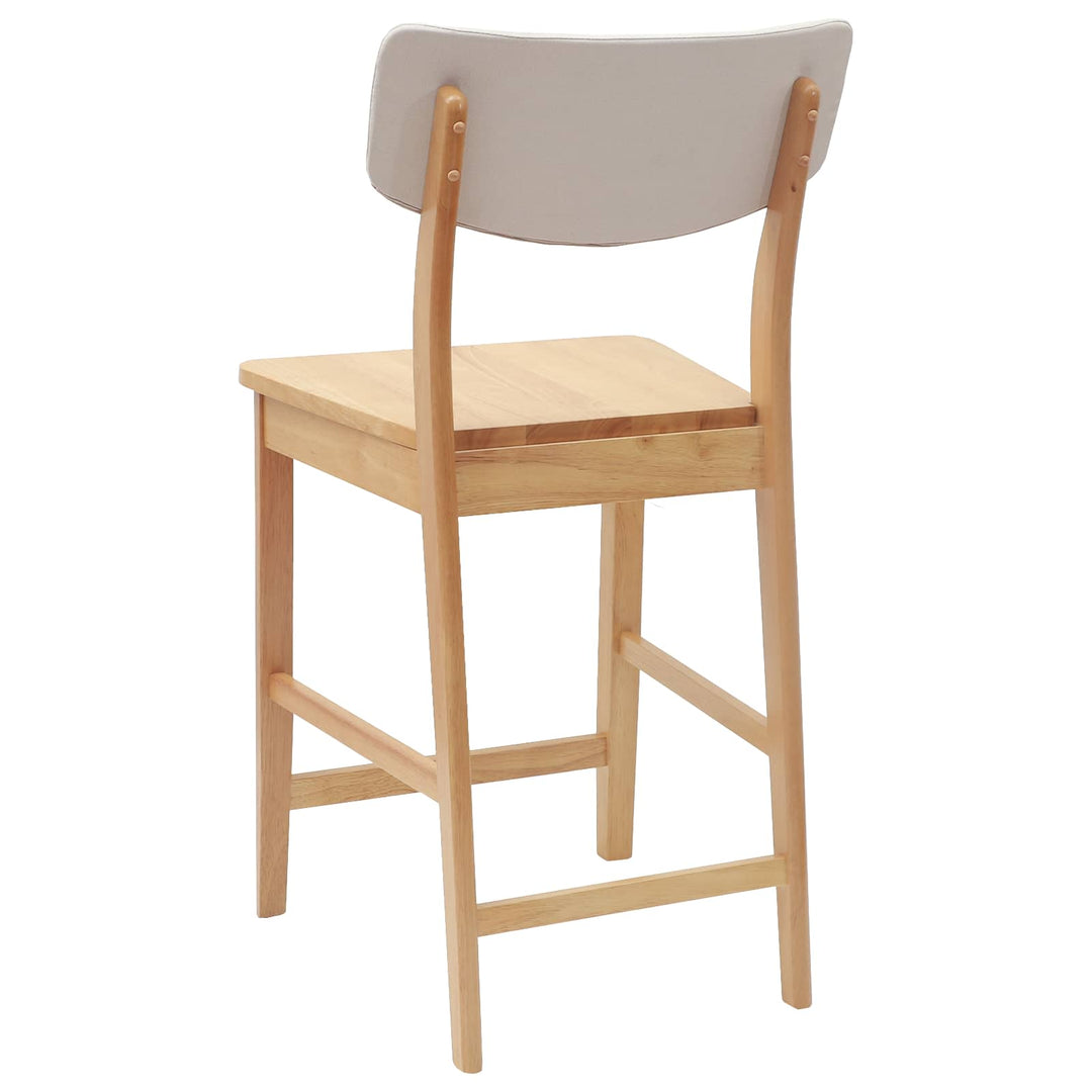 Spisestole 2 pcs Naturfarvet 48 x 49 x 95 cm Massiv Gummitræ