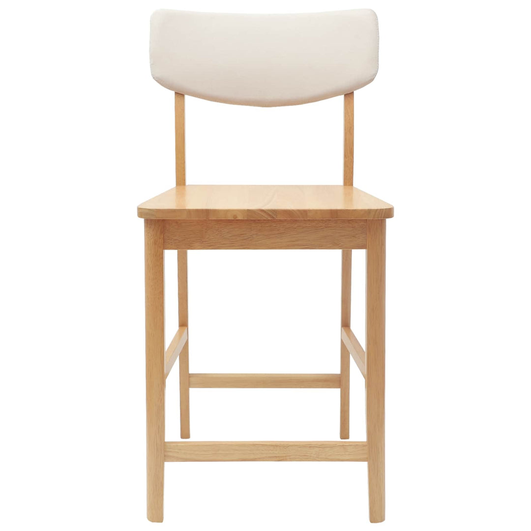 Spisestole 2 pcs Naturfarvet 48 x 49 x 95 cm Massiv Gummitræ