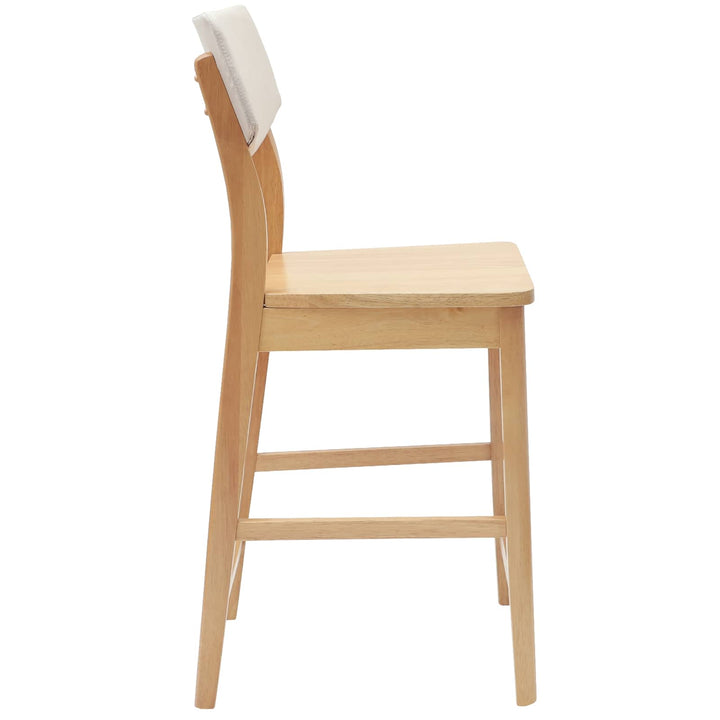 Spisestole 2 pcs Naturfarvet 48 x 49 x 95 cm Massiv Gummitræ