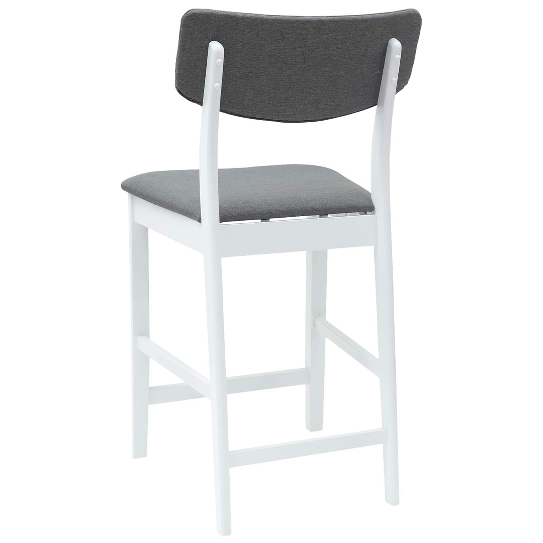 Spisestole 2 pcs Hvid 48 x 49 x 95 cm Massiv Gummitræ