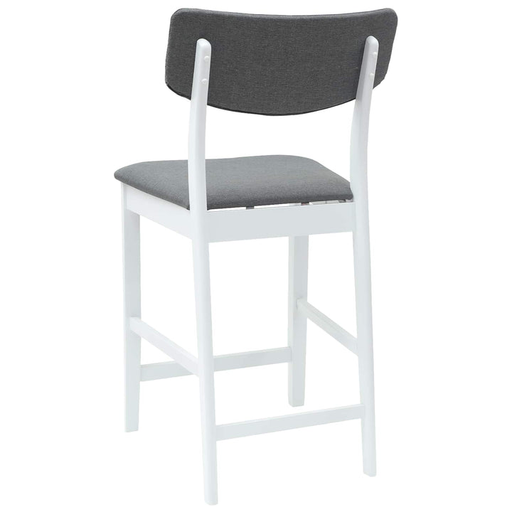 Spisestole 2 pcs Hvid 48 x 49 x 95 cm Massiv Gummitræ