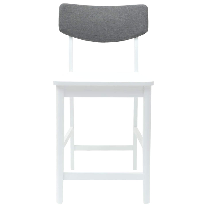 Spisestole 2 pcs Hvid 48 x 49 x 95 cm Massiv Gummitræ