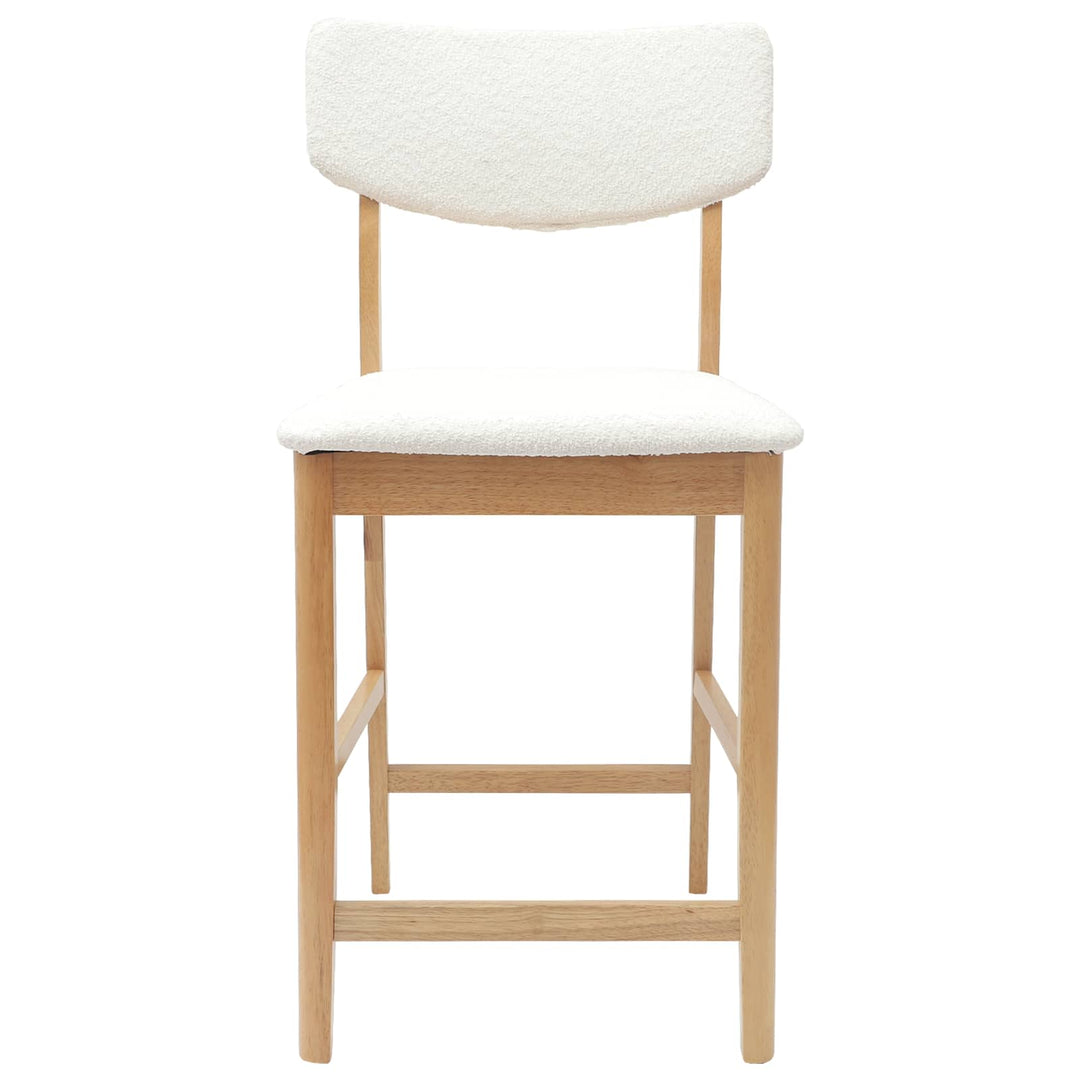 Spisestole 2 pcs Naturfarvet 48 x 49 x 95 cm Massiv Gummitræ