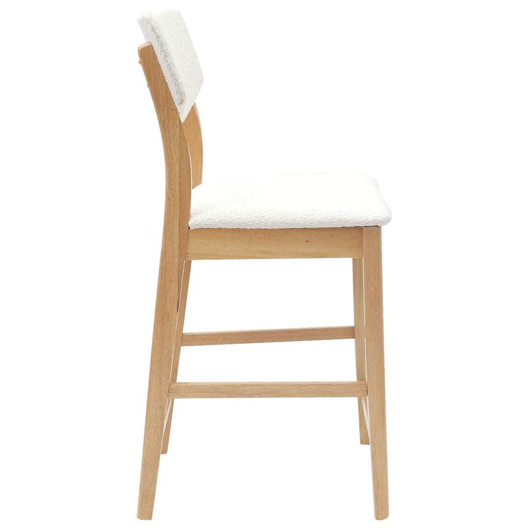 Spisestole 2 pcs Naturfarvet 48 x 49 x 95 cm Massiv Gummitræ