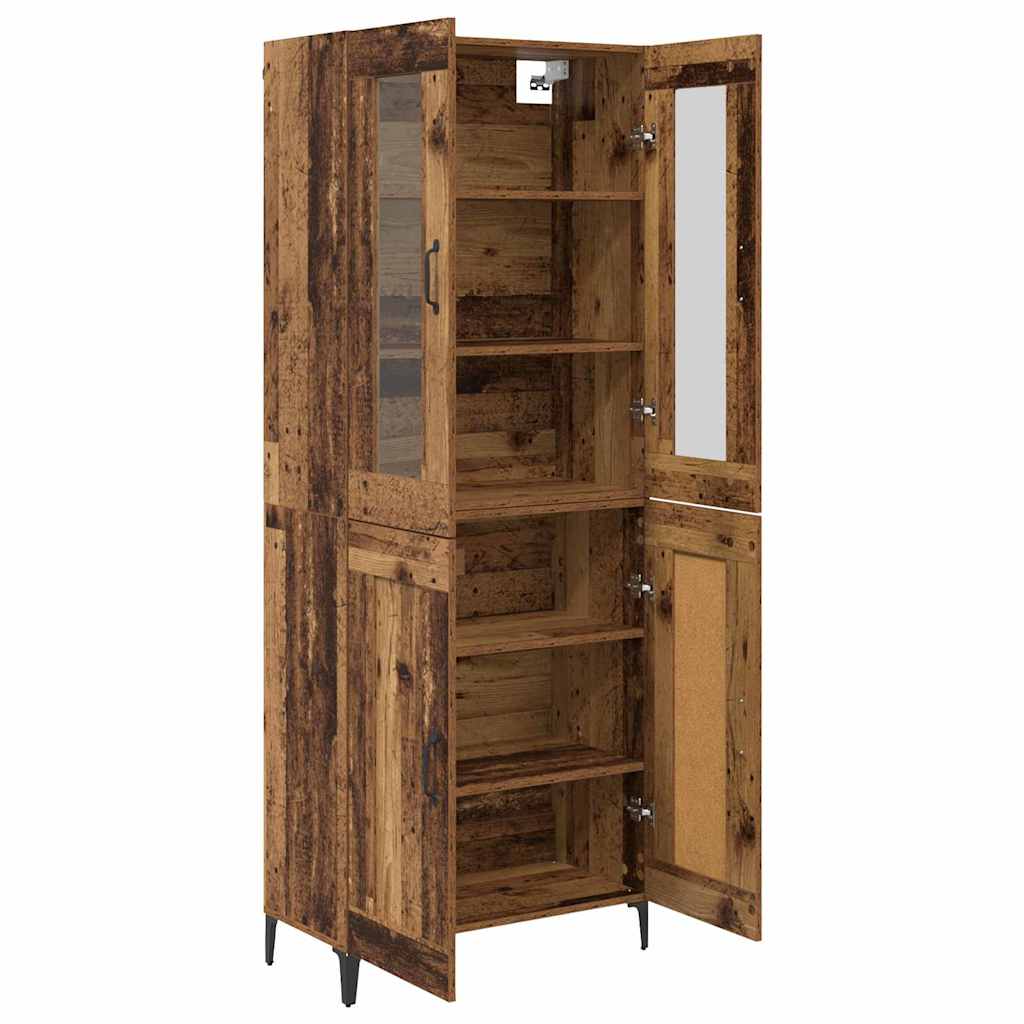Highboard Gammelt træ 69,5 x 34 x 180 cm Konstrueret træ