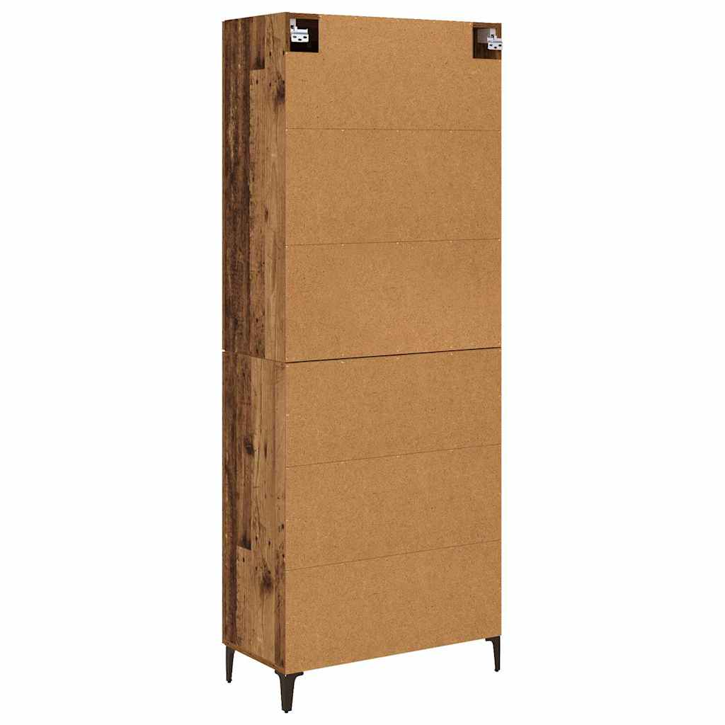 Highboard Gammelt træ 69,5 x 34 x 180 cm Konstrueret træ