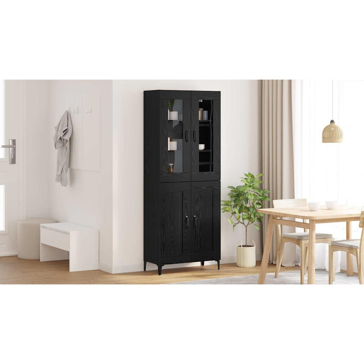 Highboard Sort eg 69,5 x 34 x 180 cm Konstrueret træ