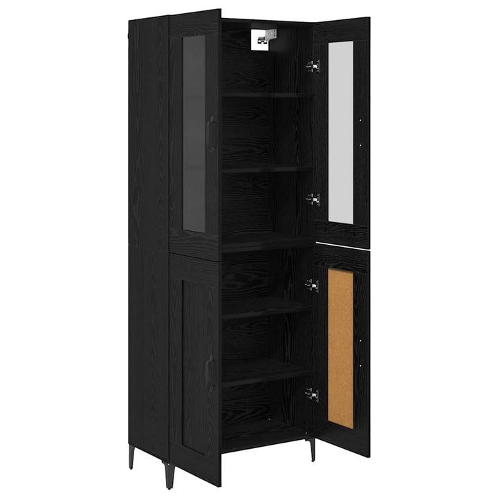 Highboard Sort eg 69,5 x 34 x 180 cm Konstrueret træ