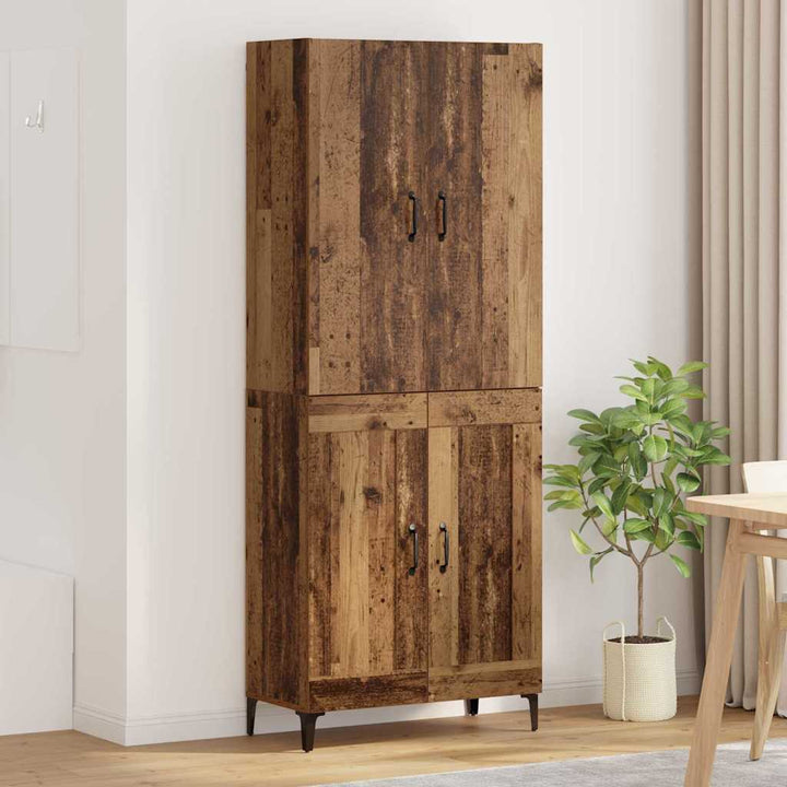 Highboard Gammelt træ 69,5 x 34 x 180 cm Konstrueret træ