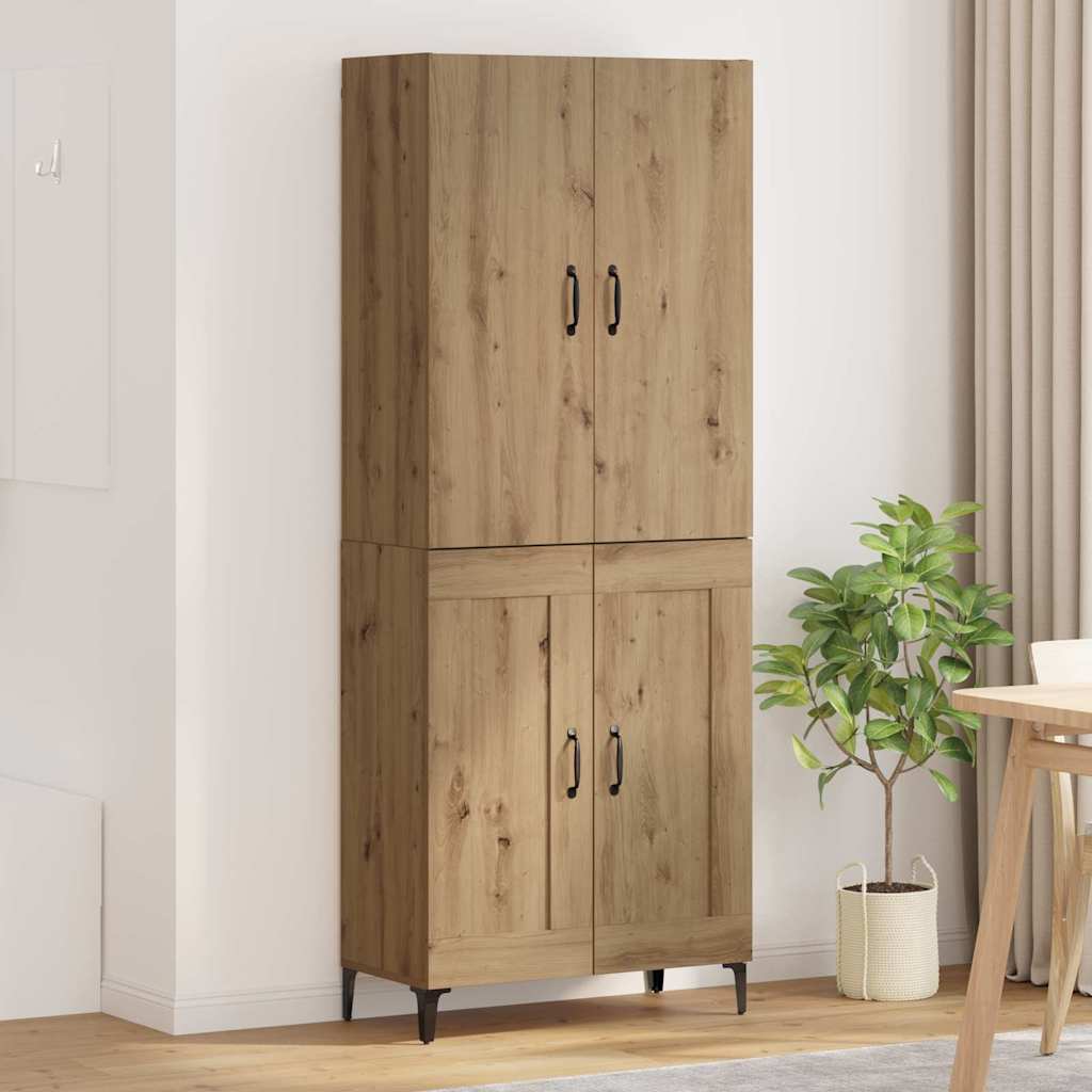 Highboard Artisan Egetræ 69,5 x 34 x 180 cm Konstrueret træ