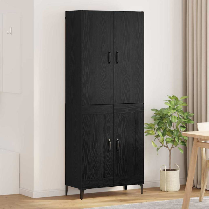 Highboard Sort eg 69,5 x 34 x 180 cm Konstrueret træ