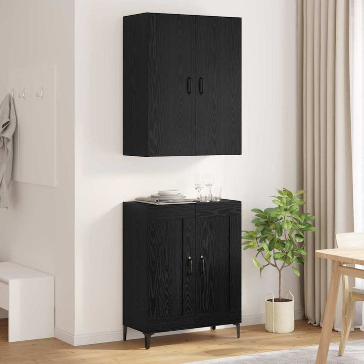 Highboard Sort eg 69,5 x 34 x 180 cm Konstrueret træ