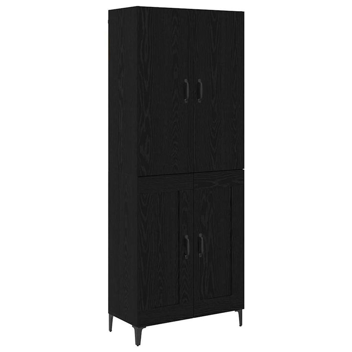 Highboard Sort eg 69,5 x 34 x 180 cm Konstrueret træ