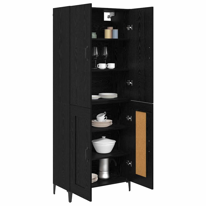 Highboard Sort eg 69,5 x 34 x 180 cm Konstrueret træ