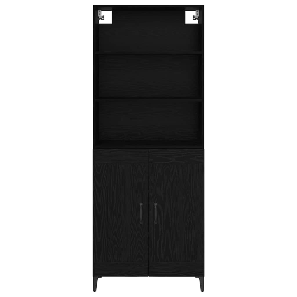 Highboard 2 stk. Sort eg 69,5 x 34 x 180 cm Konstrueret træ