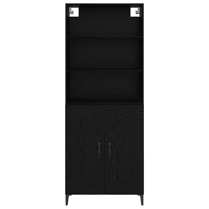 Highboard 2 stk. Sort eg 69,5 x 34 x 180 cm Konstrueret træ