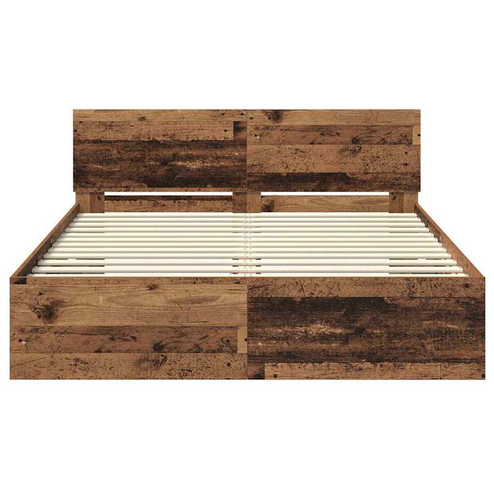 Sengestel Gammelt træ 120 x 190 cm Konstrueret træ