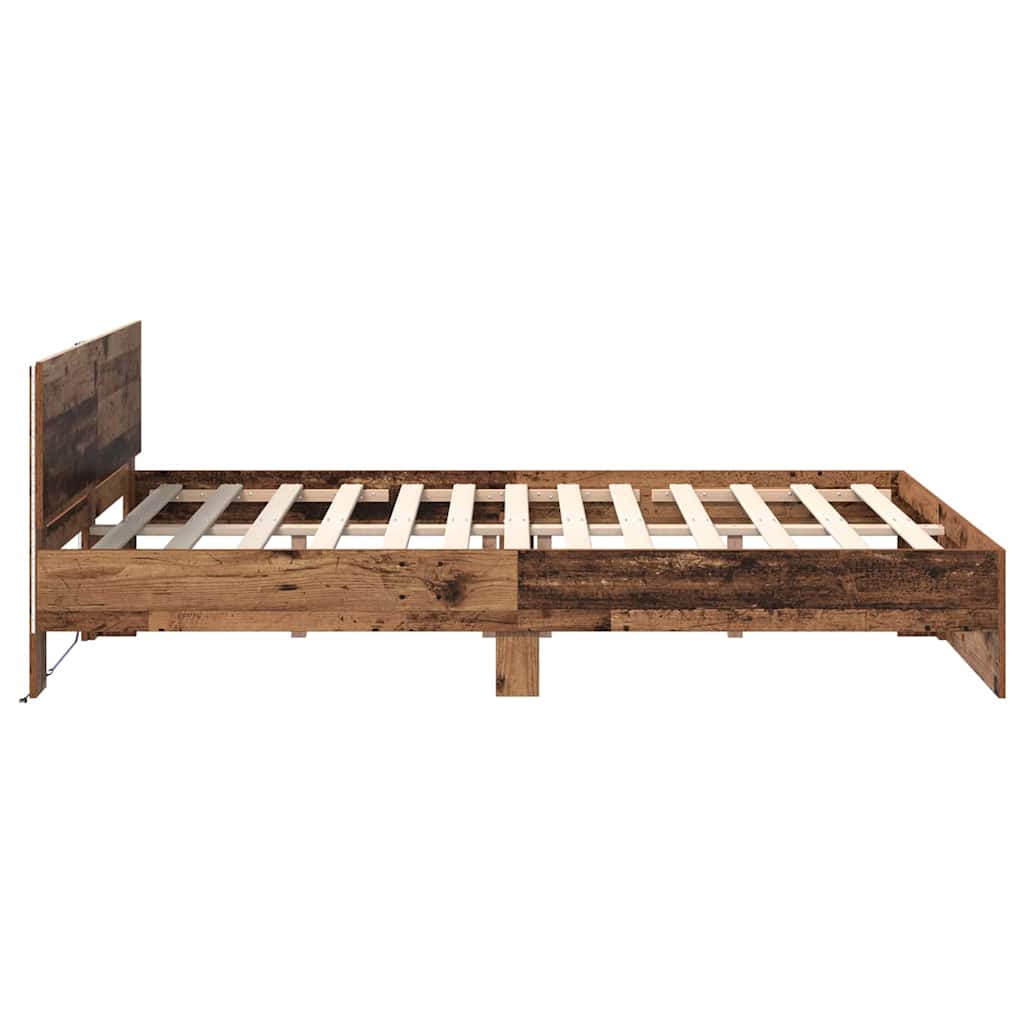 Sengestel Gammelt træ 120 x 190 cm Konstrueret træ
