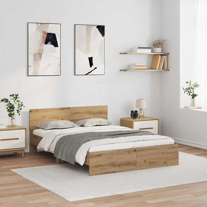 Sengestel Artisan Egetræ 120 x 190 cm Konstrueret træ