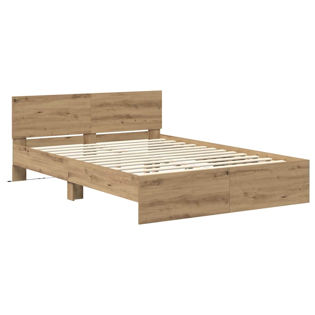 Sengestel Artisan Egetræ 120 x 190 cm Konstrueret træ