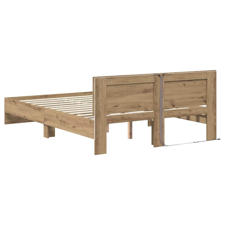 Sengestel Artisan Egetræ 120 x 190 cm Konstrueret træ