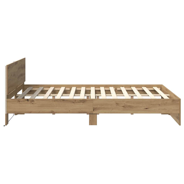 Sengestel Artisan Egetræ 120 x 190 cm Konstrueret træ