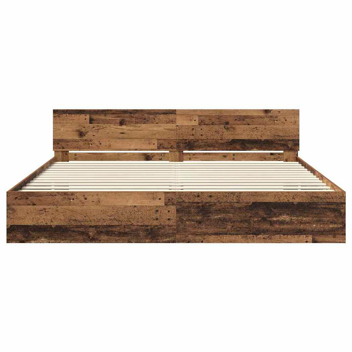 Sengestel Gammelt træ 180 x 200 cm Konstrueret træ