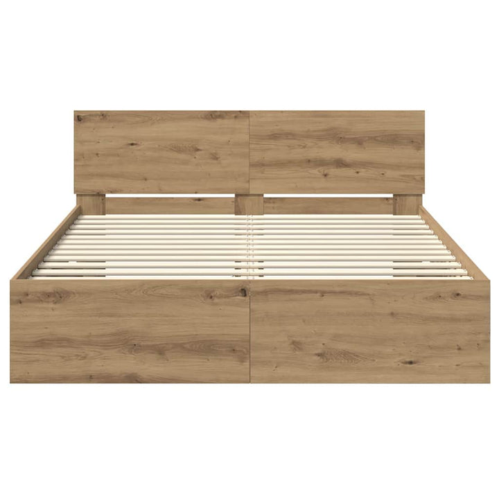 Sengestel Artisan Egetræ 140 x 200 cm Konstrueret træ