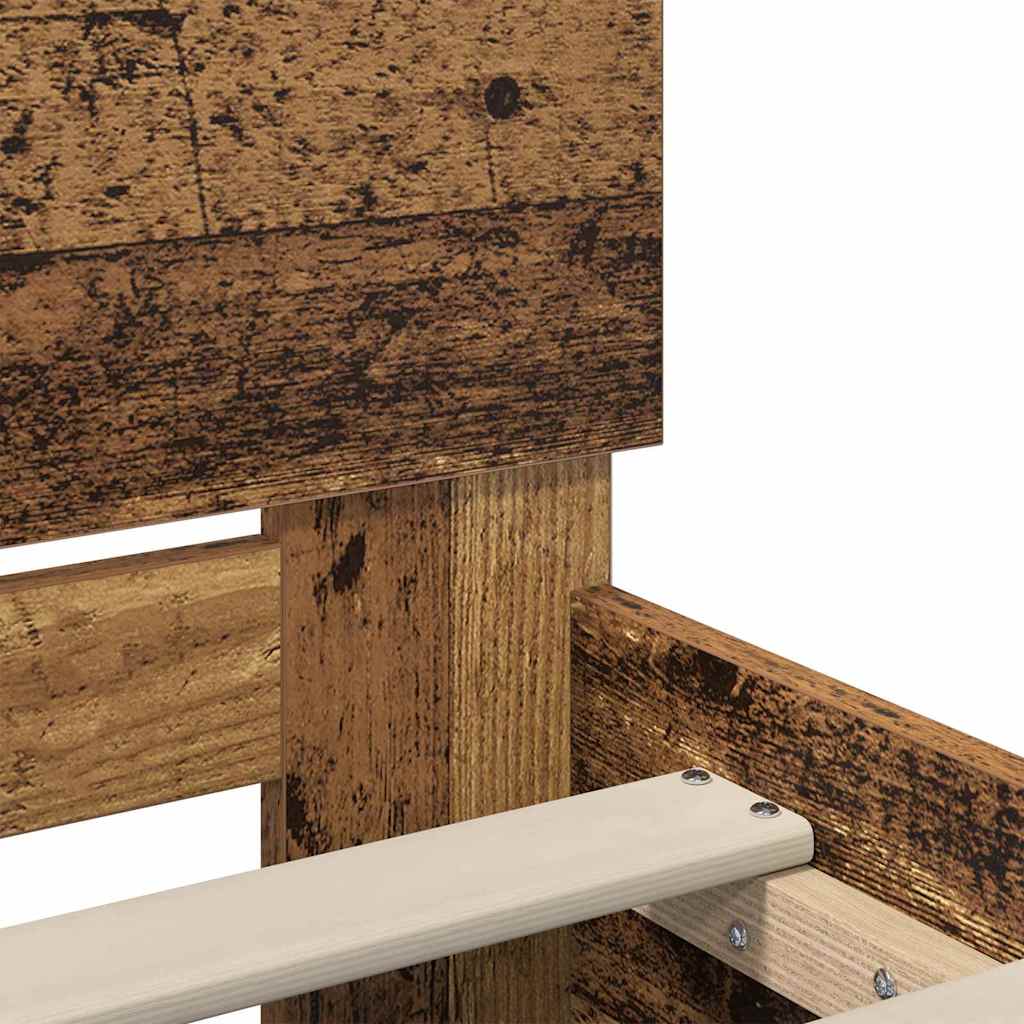 Sengestel Gammelt træ 150 x 200 cm Konstrueret træ