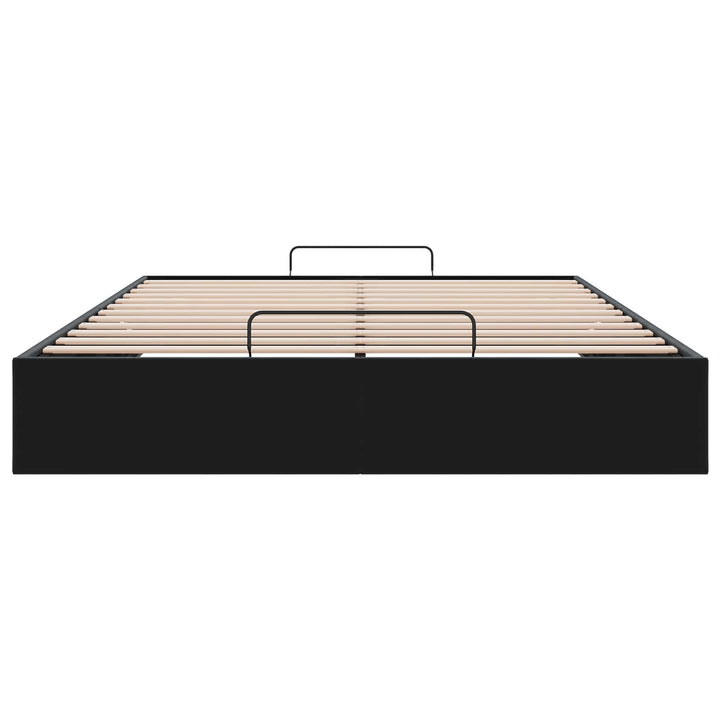 Ottoman Sengestel Sort 153 x 203 cm Fløjl