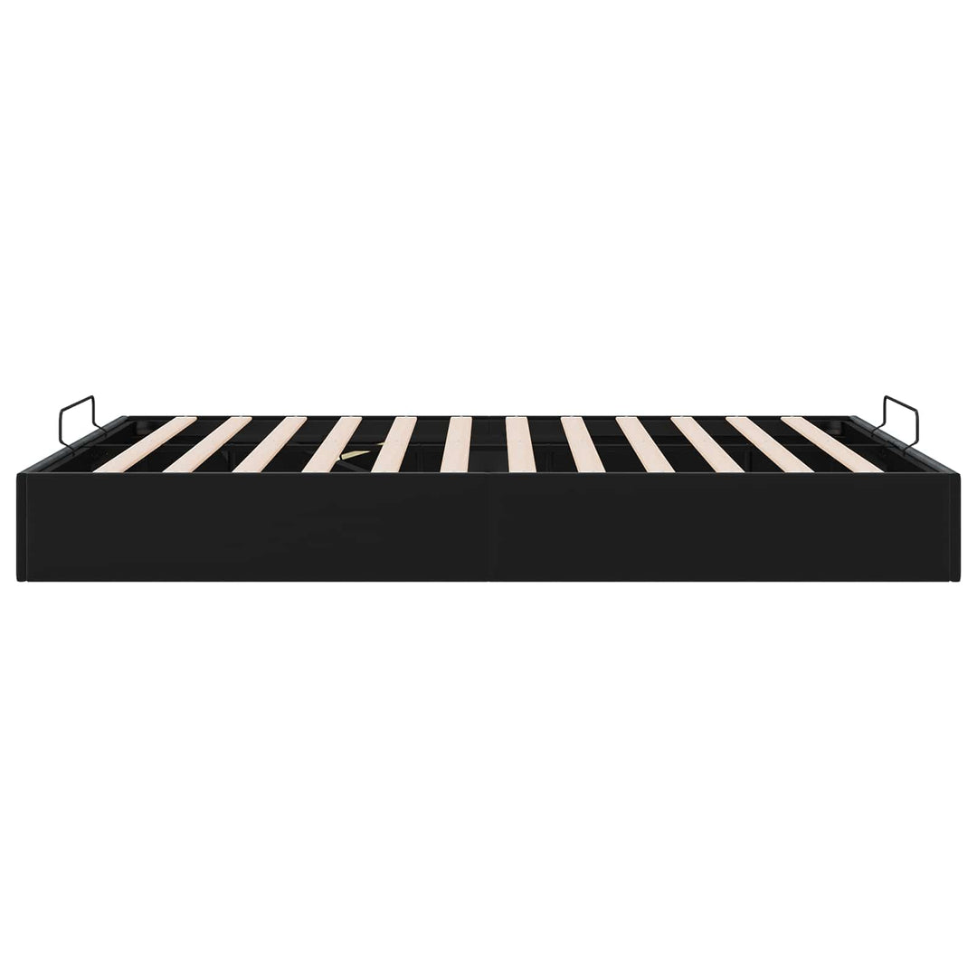 Ottoman Sengestel Sort 153 x 203 cm Fløjl