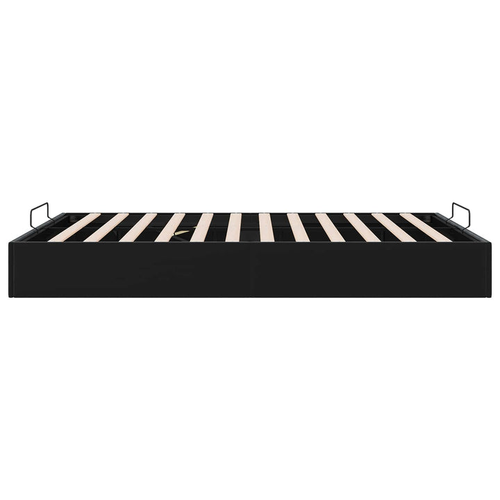 Ottoman Sengestel Sort 153 x 203 cm Fløjl