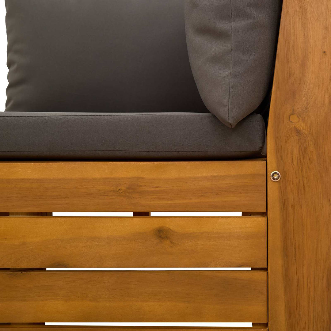 2 Stk Have lounge sæt Massivt Akacietræ Brun