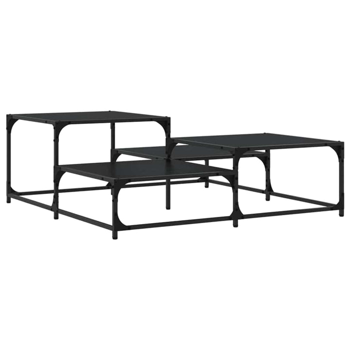 Sofabord Sort eg 107 x 107 x 40 cm Konstrueret træ