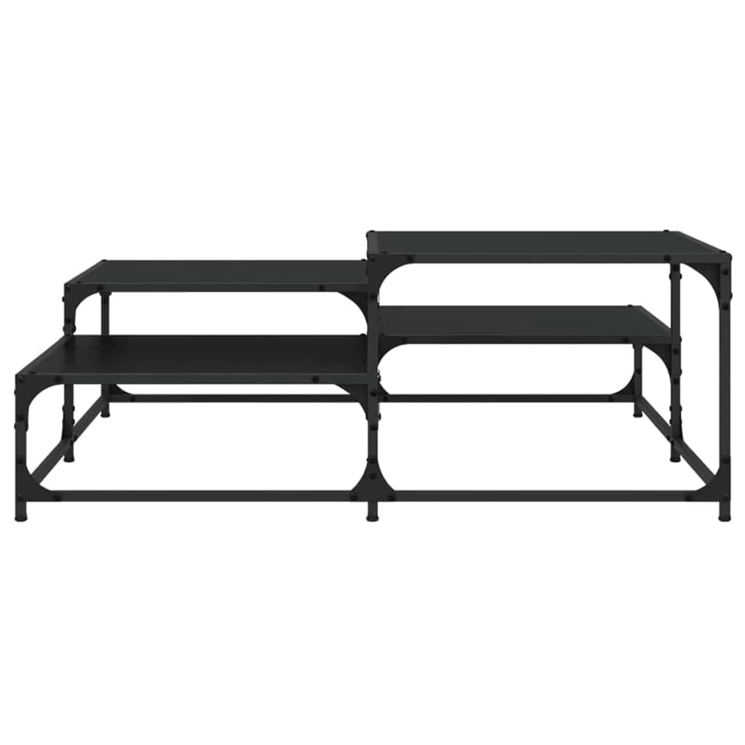 Sofabord Sort eg 107 x 107 x 40 cm Konstrueret træ