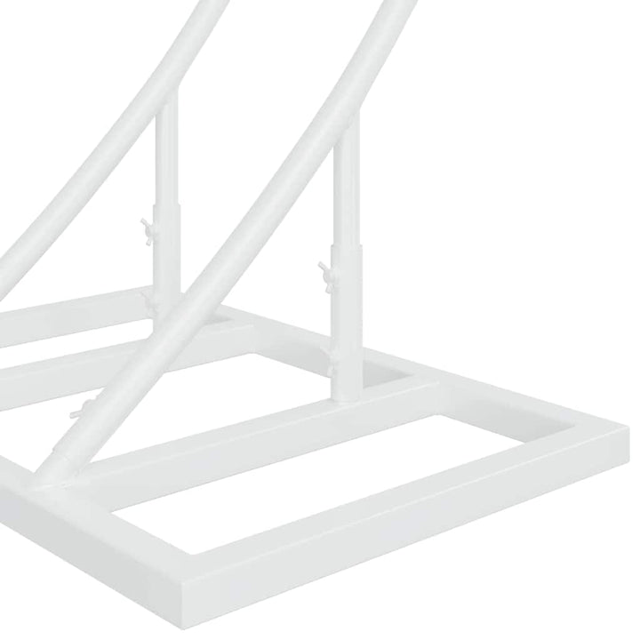 Bryllupsbue Hvid 220 x 45 x 200 cm Stål