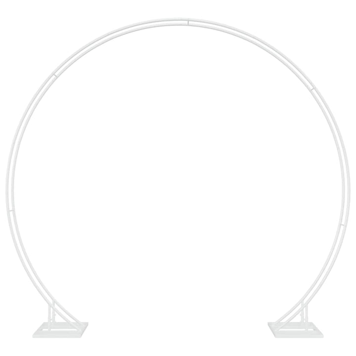 Bryllupsbue Hvid 220 x 45 x 200 cm Stål