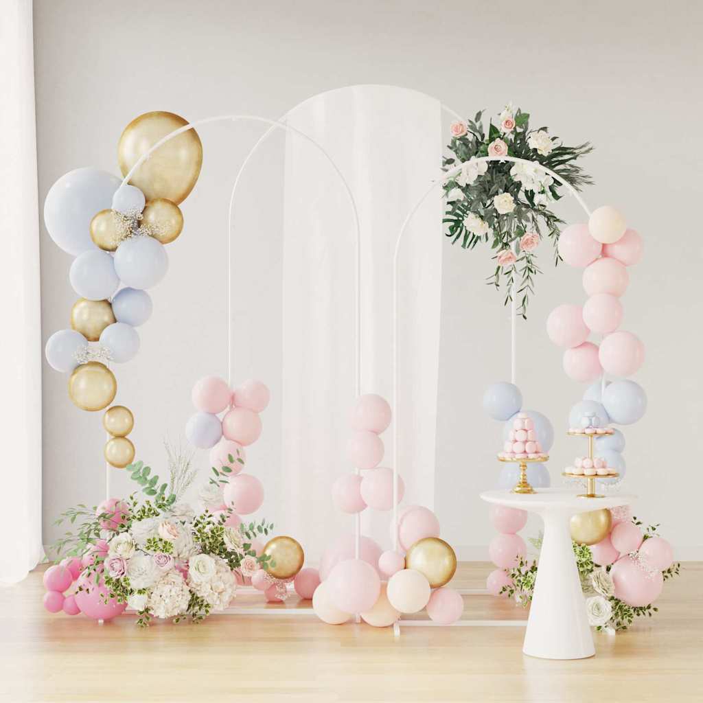 Bryllupsbue 3 pcs Hvid Stål