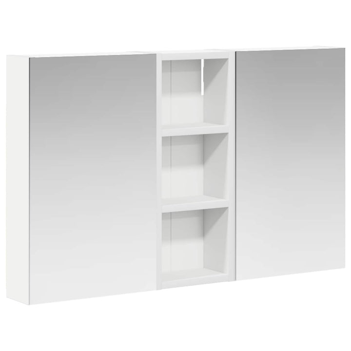 Badeværelsesskabsæt 3 pcs 80 x 10,5 x 50 cm Konstrueret træ