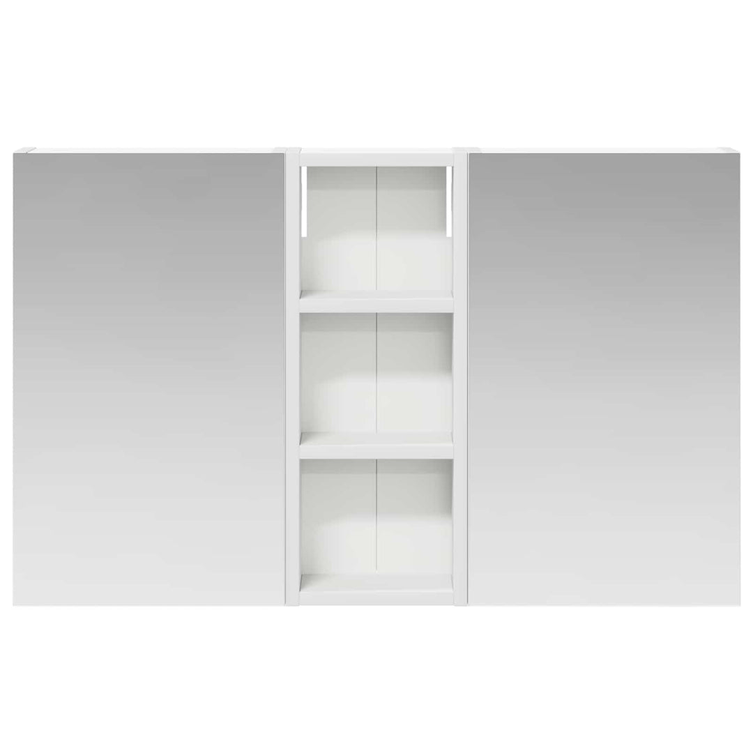 Badeværelsesskabsæt 3 pcs 80 x 10,5 x 50 cm Konstrueret træ