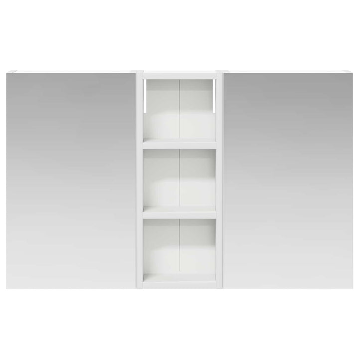 Badeværelsesskabsæt 3 pcs 80 x 10,5 x 50 cm Konstrueret træ